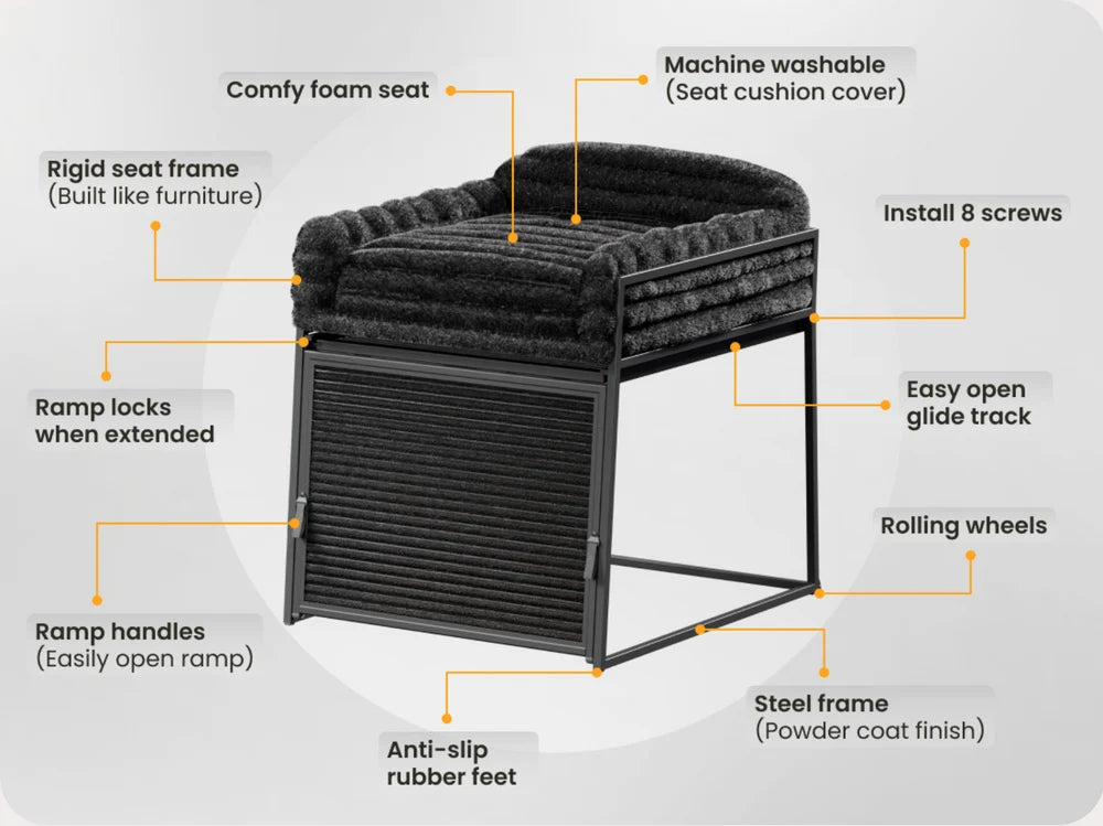 Pet Office Chair – Cozy Companion Seat for Dogs & Cats, Perfect for Home Office, Bedside & Relaxing Together